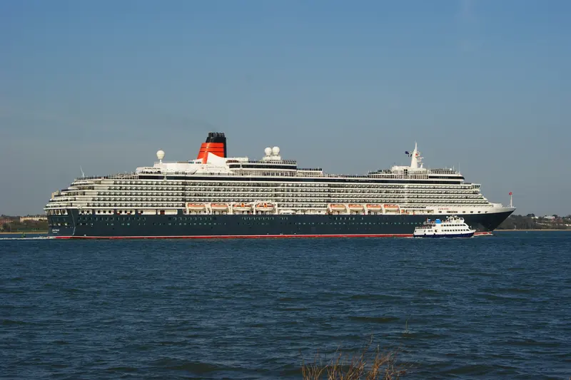 Cunard's Queen Victoria leaving Southampton