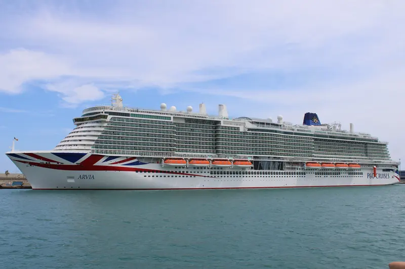 P&O Cruises' Arvia in Barcelona