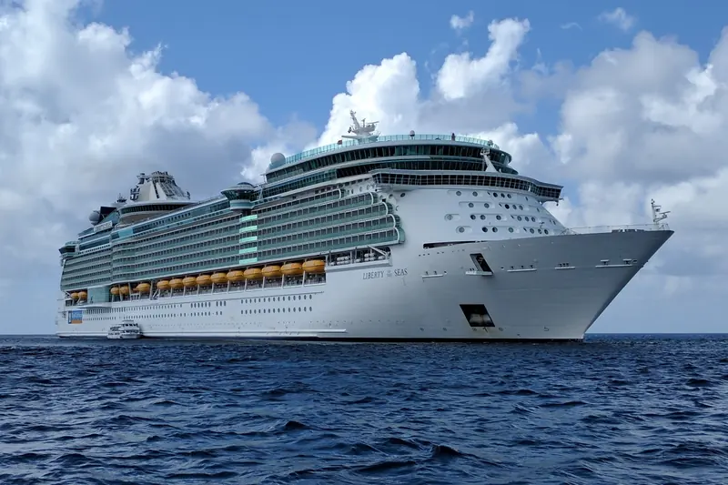 Royal Caribbean's Liberty of the Seas off Grand Cayman