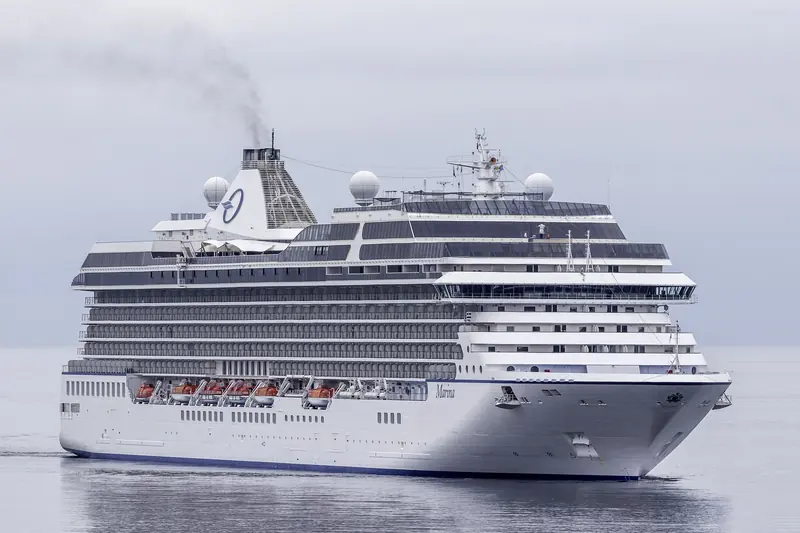 Oceania Cruises' Marina arriving in Visby, Sweden