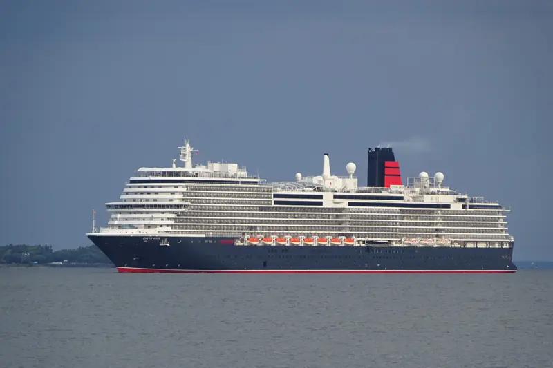 Cunard's Queen Anne arriving in Tallinn, Estonia