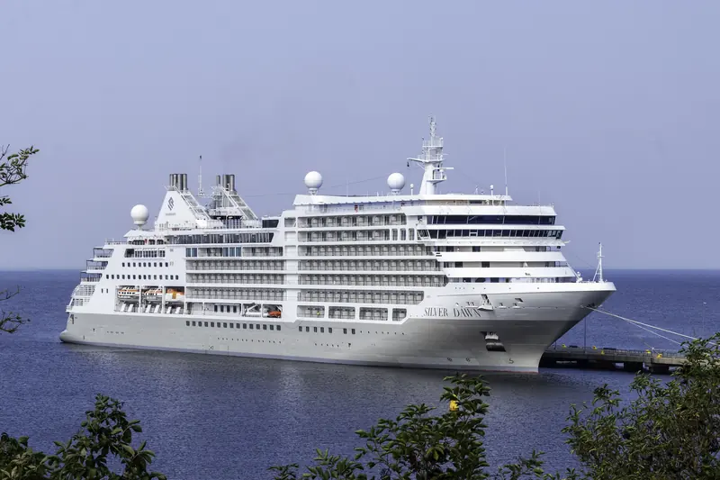 Silversea's Silver Dawn in Visby, Sweden